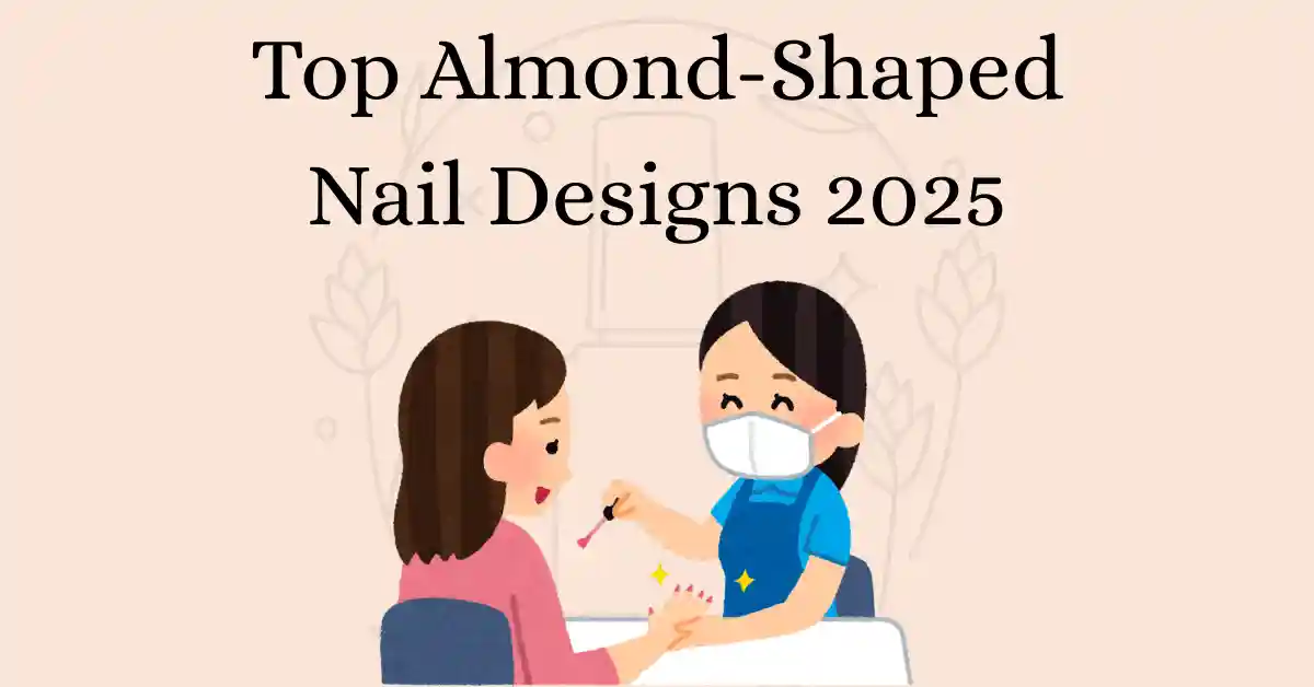 almond-shaped nail designs