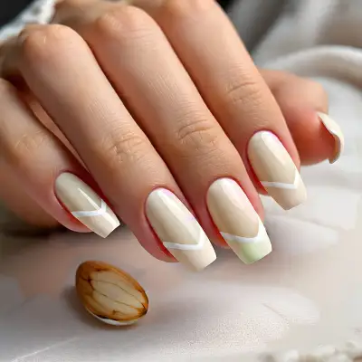 almond-shaped nail designs 1
