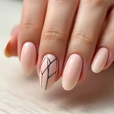 almond-shaped nail designs 4