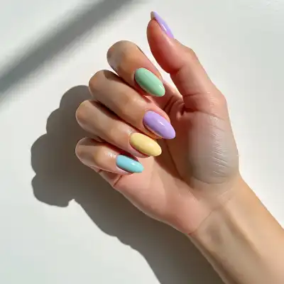 almond-shaped nail designs 9